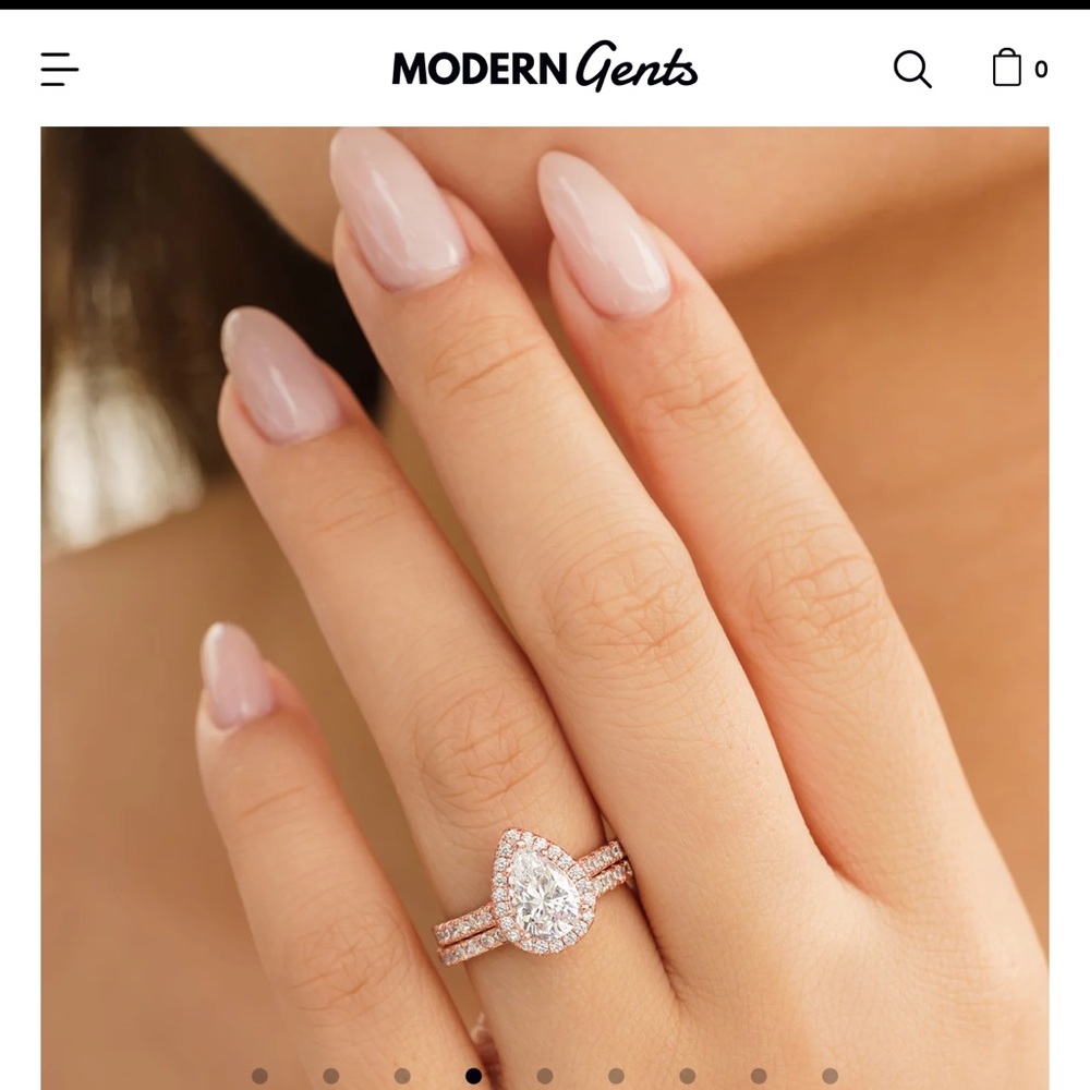 The Bliss- Rose Gold ring set by Modern Gents trading Co